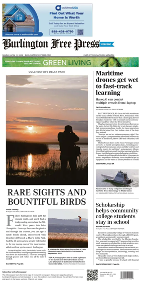 Cover of Burlington Free Press