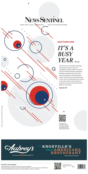 Cover of Knoxville News Sentinel