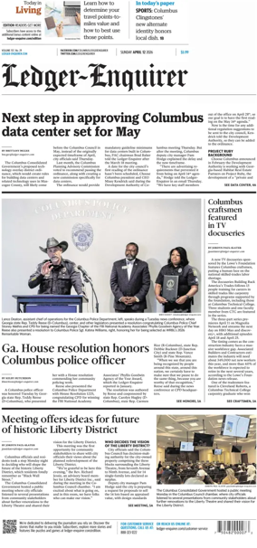 Cover of Ledger-Enquirer (Sunday)