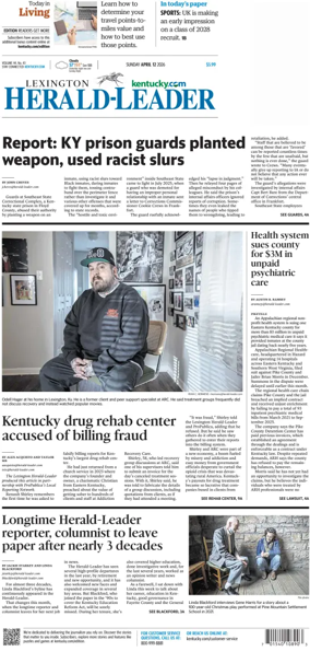 Cover of Lexington Herald-Leader (Sunday)