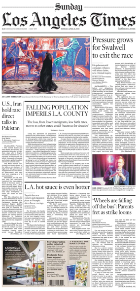 Cover of Los Angeles Times (Sunday)