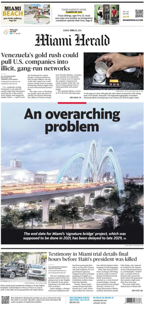 Cover of Miami Herald (Sunday)