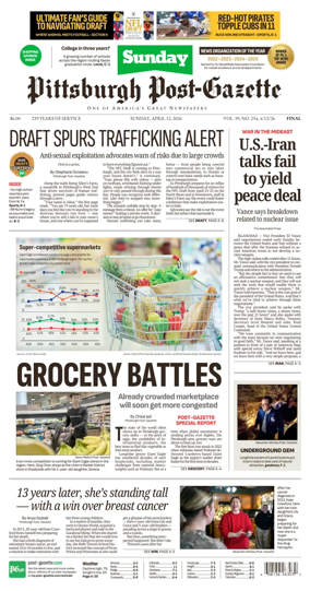 Cover of Pittsburgh Post-Gazette