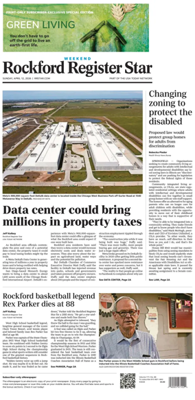 Cover of Rockford Register Star