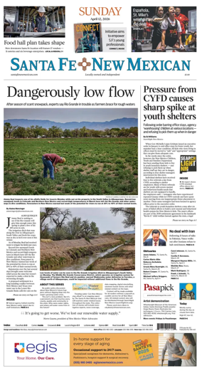 Cover of Santa Fe New Mexican