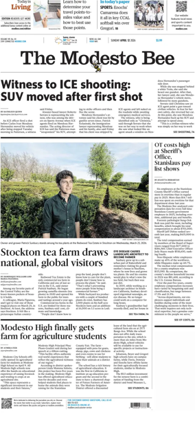 Cover of The Modesto Bee (Sunday)
