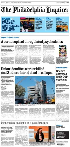 Cover of The Philadelphia Inquirer (South Jersey edition)