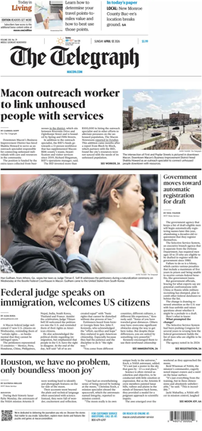 Cover of The Telegraph (Macon) (Sunday)