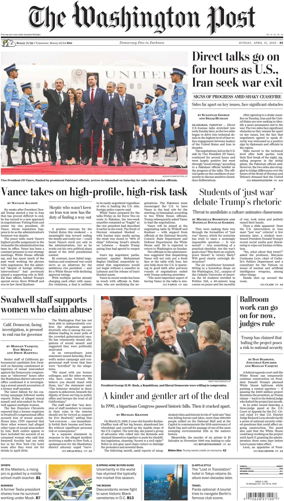 Cover of The Washington Post Sunday