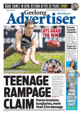Cover of Geelong Advertiser