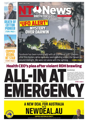 Cover of NT News
