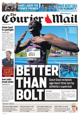 Cover of The Courier-Mail