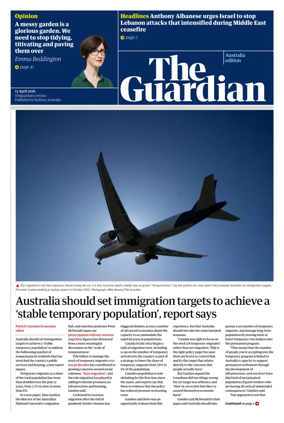 Cover of The Guardian Australia