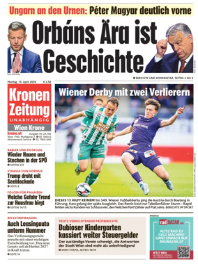 Cover of Kronen Zeitung