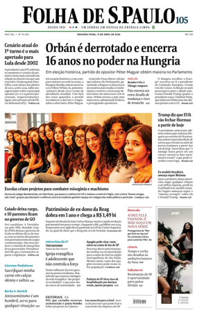 Cover of Folha de S.Paulo