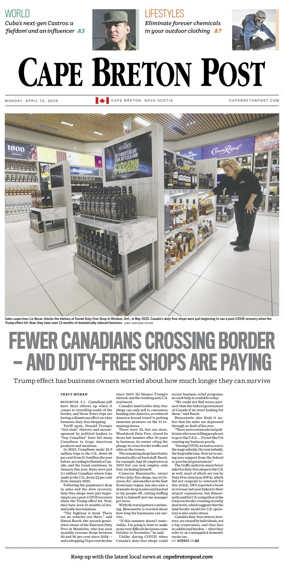 Cover of Cape Breton Post