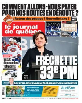 Cover of Le Journal de Quebec