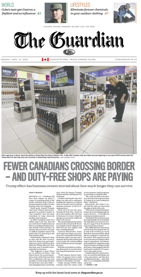 Cover of The Guardian (Charlottetown)