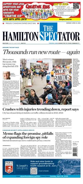 Cover of The Hamilton Spectator