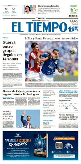 Cover of El Tiempo (Bogota)