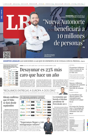 Cover of La Republica (Colombia)