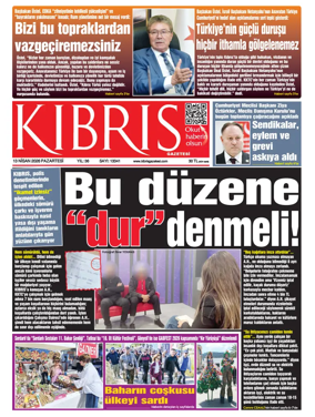 Cover of Kibris Gazetesi