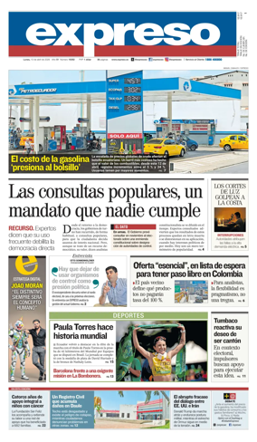 Cover of Diario Expreso