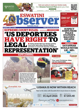 Cover of Eswatini Observer