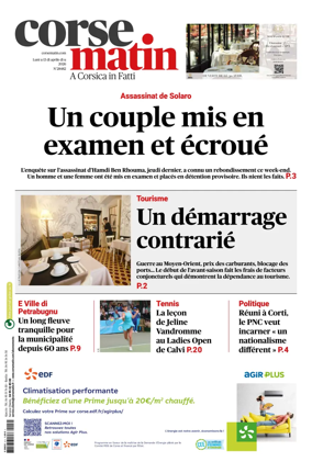 Cover of Corse Matin