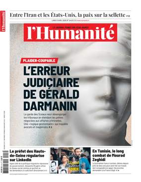 Cover of L'HUMANITE