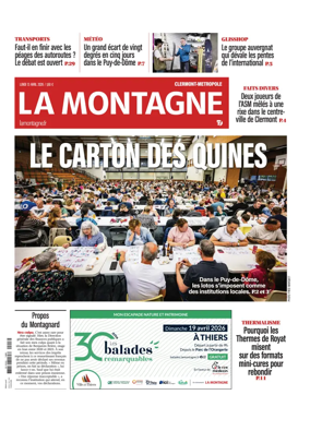 Cover of La Montagne (Clermont-Metropole)