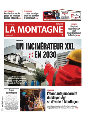 Cover of La Montagne (Montlucon)