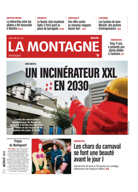 Cover of La Montagne (Moulins)