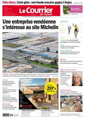 Cover of Le Courrier de l’Ouest (Cholet)