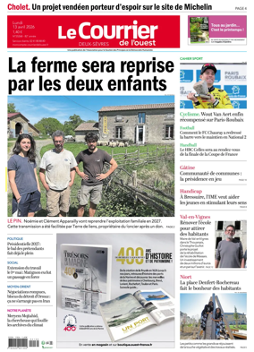 Cover of Le Courrier de l’Ouest (Deux-Sevres)