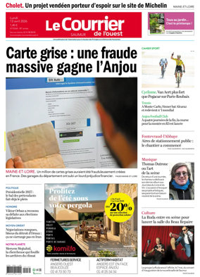 Cover of Le Courrier de l’Ouest (Saumur)