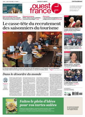 Cover of Ouest France (Chateaubriant)