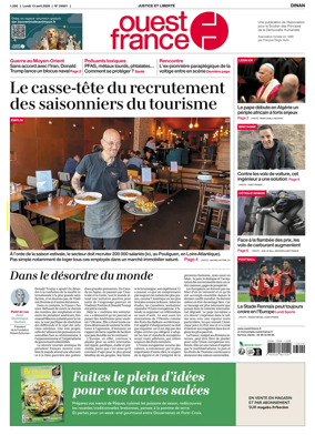 Cover of Ouest France (Dinan)
