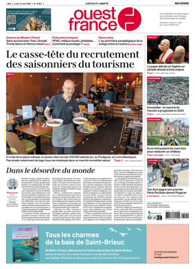 Cover of Ouest France (Mayenne)