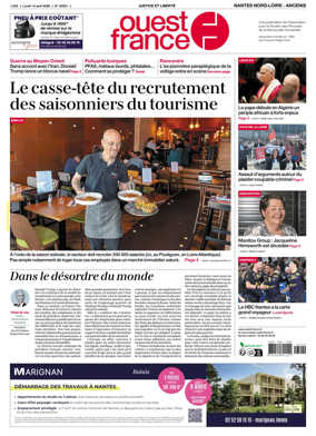 Cover of Ouest France (Nantes Nord-Loire - Ancenis)