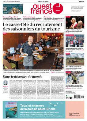 Cover of Ouest France (Sarthe)