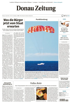 Cover of Donau Zeitung