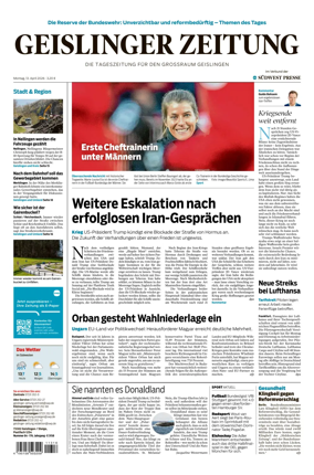 Cover of Geislinger Zeitung