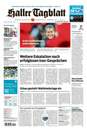 Cover of Haller Tagblatt