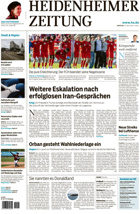 Cover of Heidenheimer Zeitung
