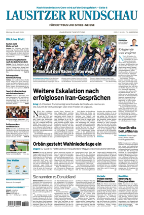 Cover of Lausitzer Rundschau
