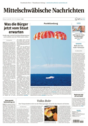 Cover of Mittelschwaebische Nachrichten