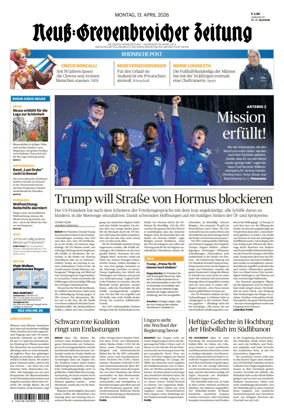 Cover of Neuss-Grevenbroicher Zeitung Neuss