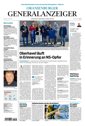 Cover of Oranienburger Generalanzeiger