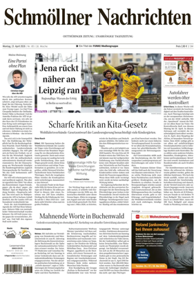 Cover of Ostthuringer Zeitung (Schmolln)